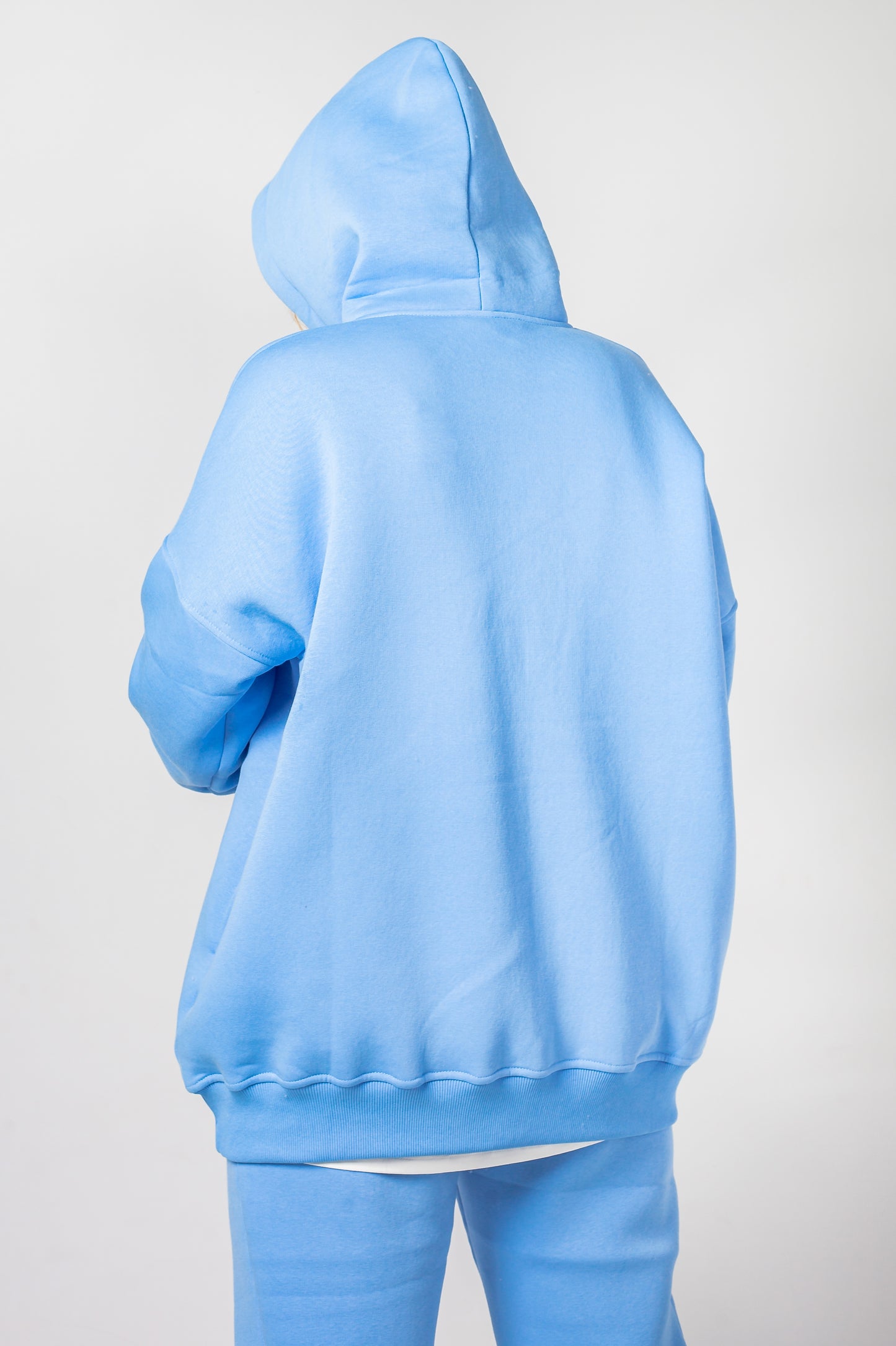 Anzug warm Damen Hoodie+Hose hellblau