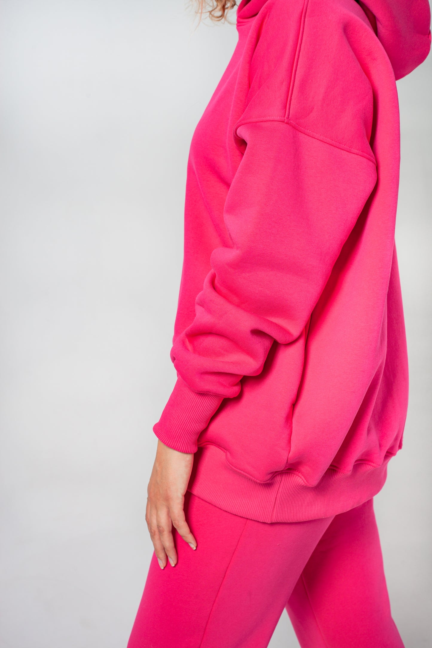 Anzug warm Damen Hoodie+Hose rose
