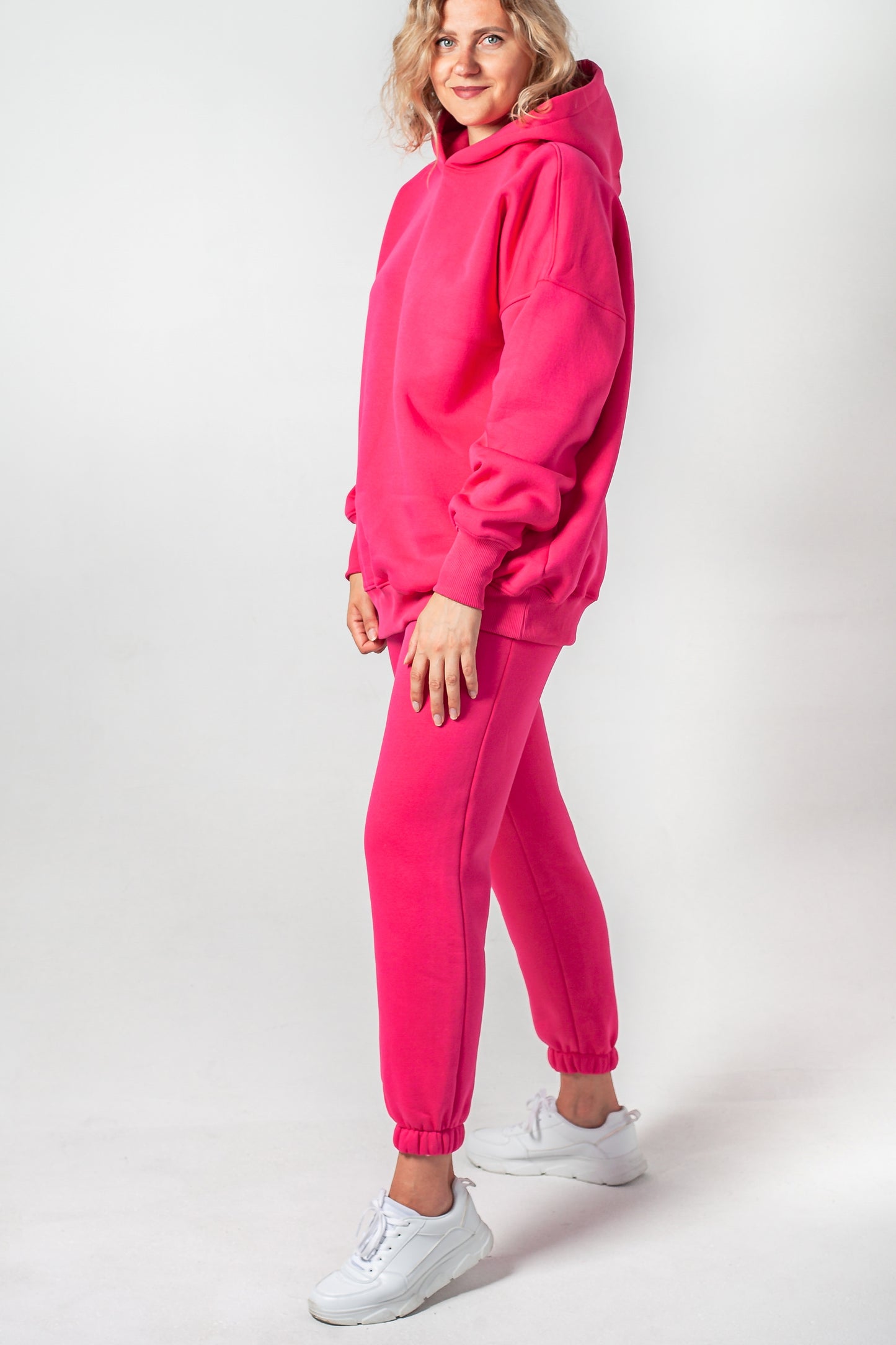 Anzug warm Damen Hoodie+Hose rose