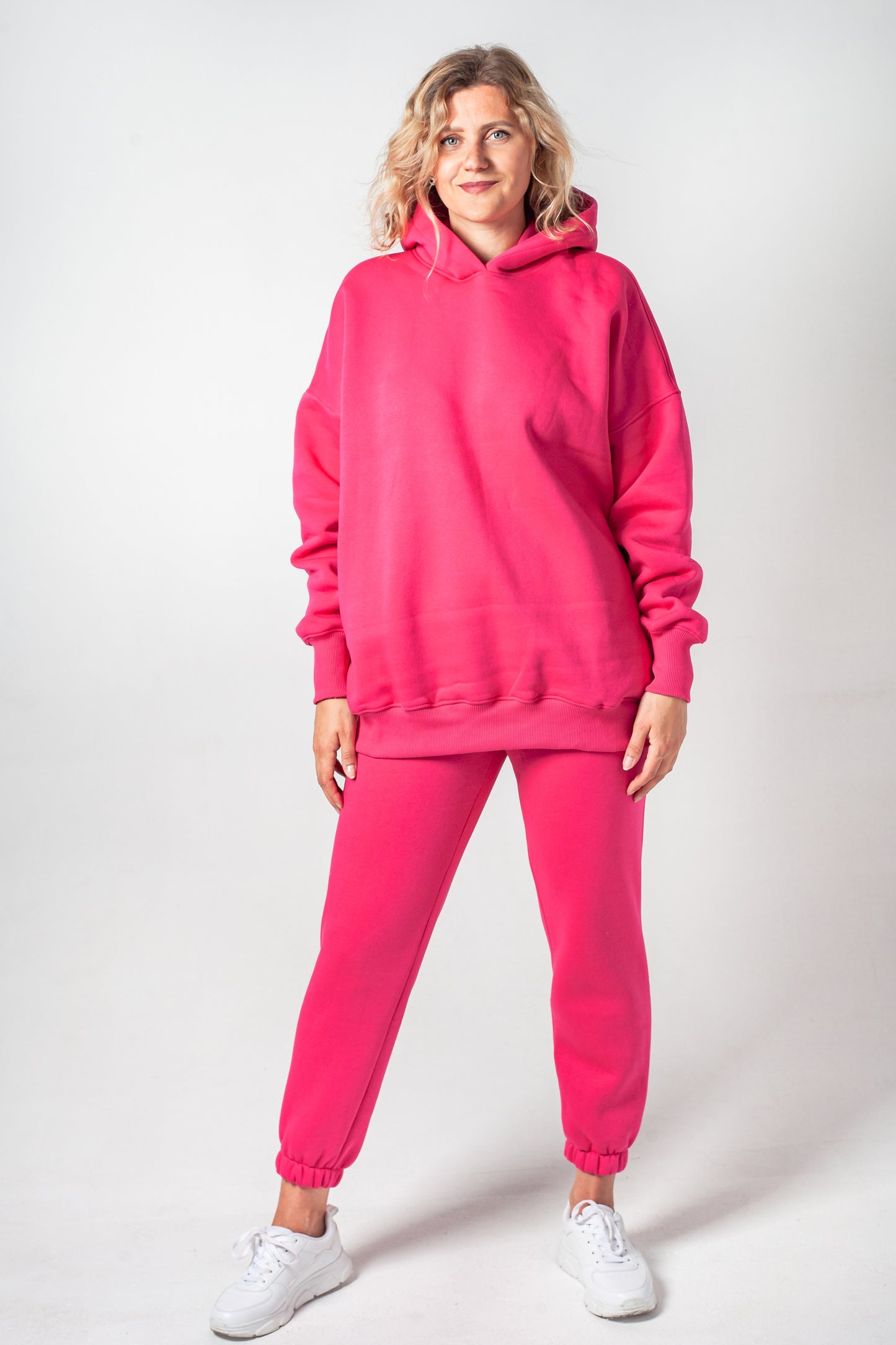 Anzug warm Damen Hoodie+Hose rose