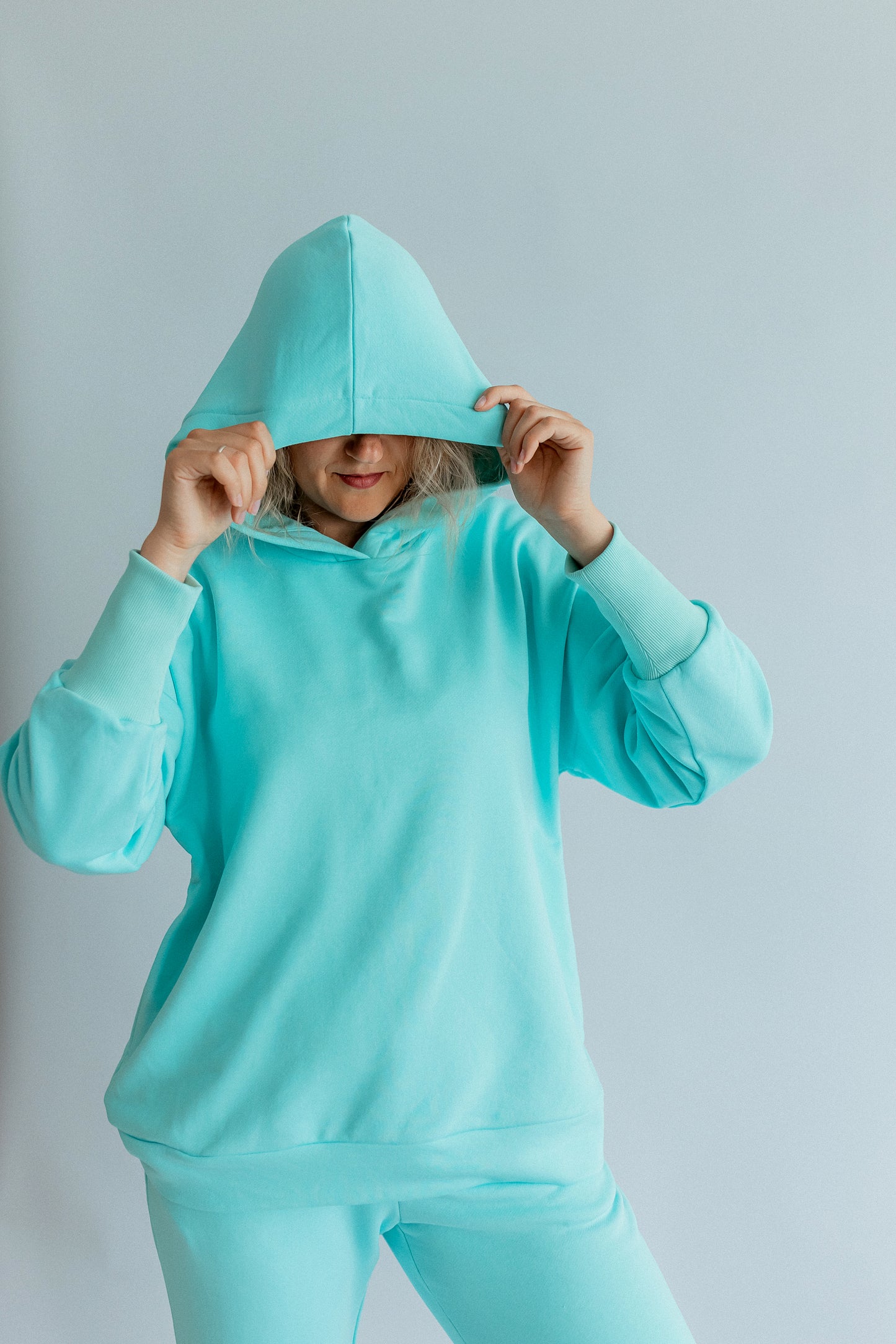 Sportanzug Damen Hoodie+Hose Minze