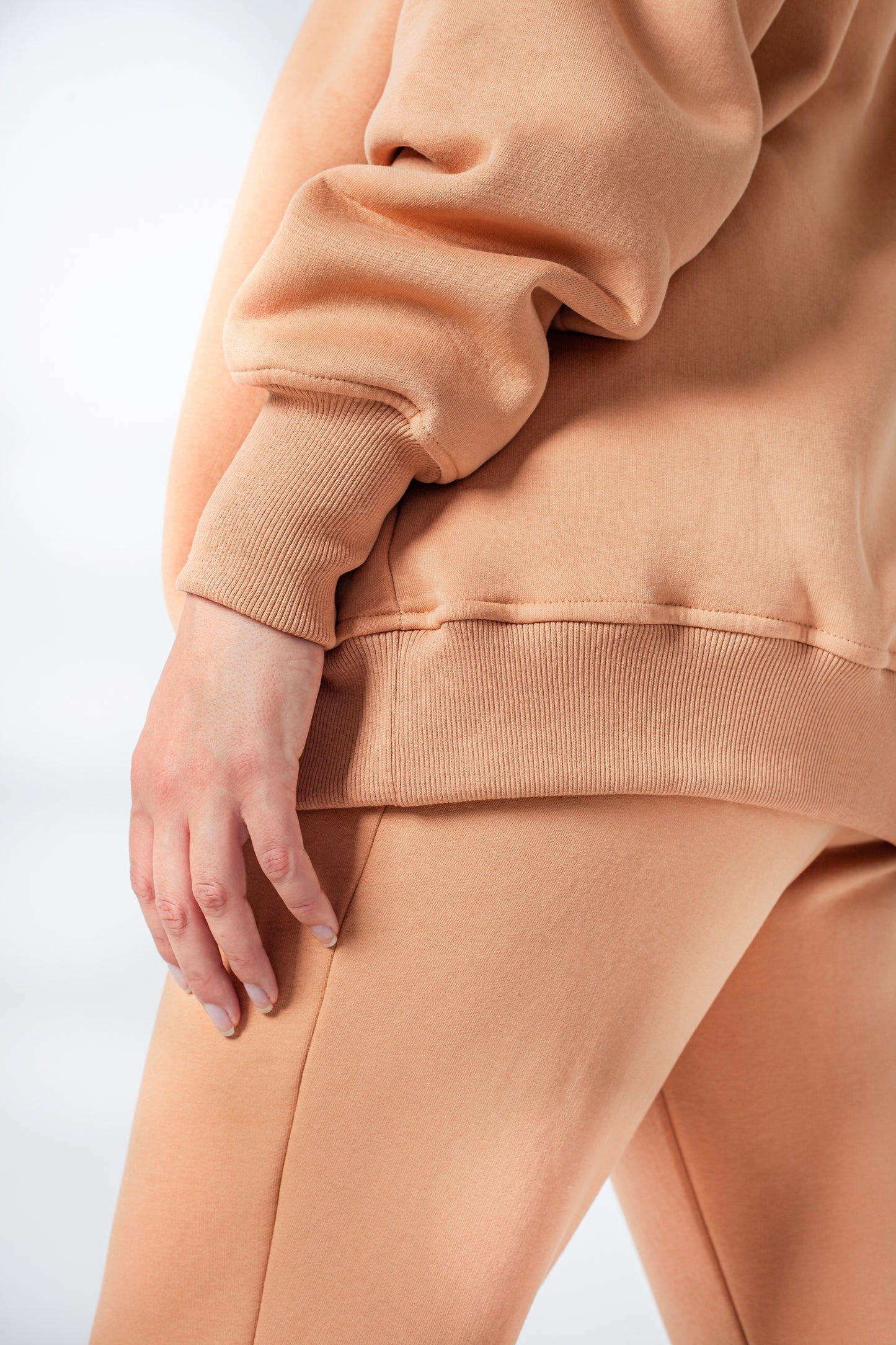 Anzug warm Damen Hoodie+Hose sand