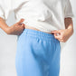 Trainingshose warm Damen hellblau Baumwolle
