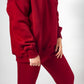 Anzug warm Damen Hoodie+Hose rot