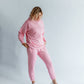 Sportanzug Damen Hoodie+Hose Rose