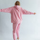 Sportanzug Damen Hoodie+Hose Rose