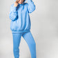 Anzug warm Damen Hoodie+Hose hellblau