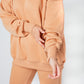 Anzug warm Damen Hoodie+Hose sand