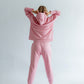 Sportanzug Damen Hoodie+Hose Rose