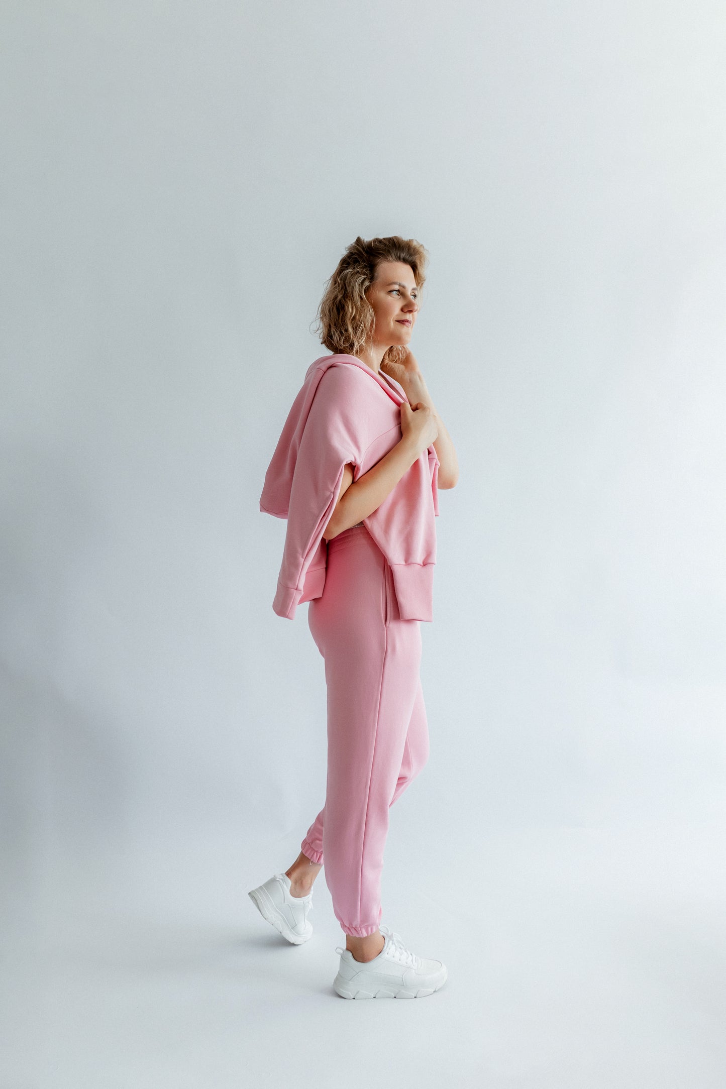 Sportanzug Damen Hoodie+Hose Rose