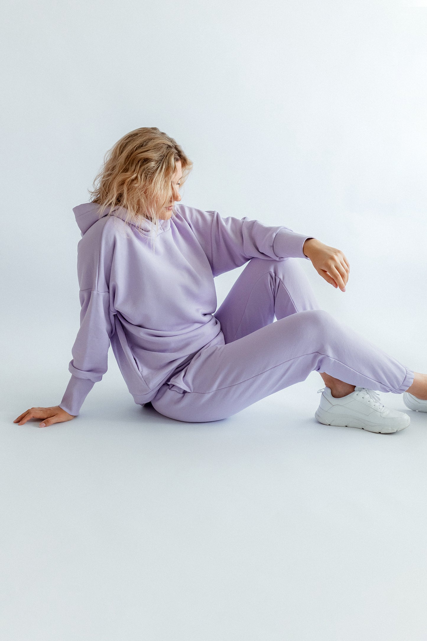 Sportanzug Damen Hoodie+Hose Lila