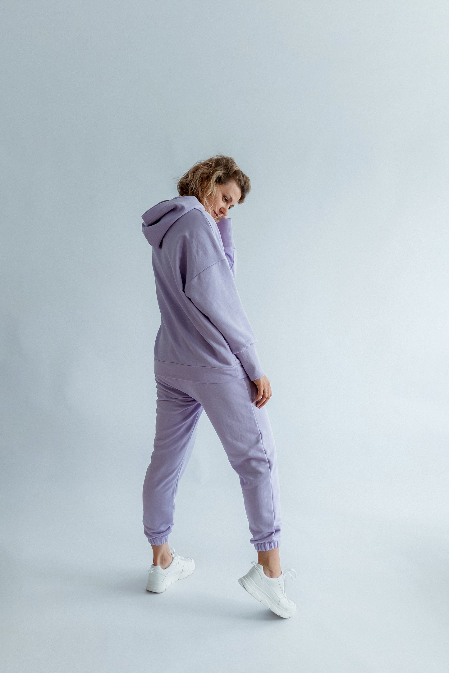 Sportanzug Damen Hoodie+Hose Lila