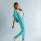 Sportanzug Damen Hoodie+Hose Minze