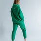 Sportanzug Damen Hoodie+Hose Grün